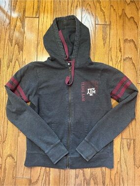 Pro Edge Blokecore Charcoal Hoodie with Maroon Trim